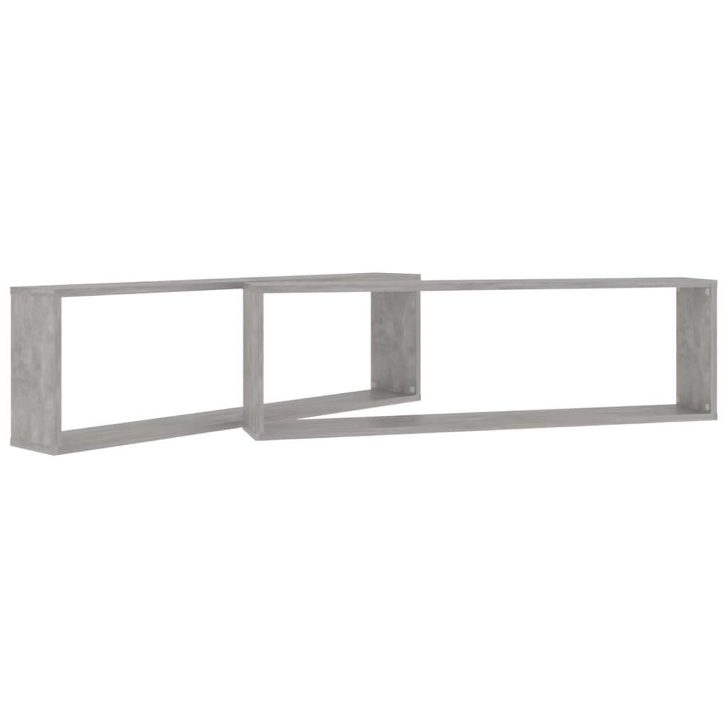Wandschappen Kubus Spaanplaat Betongrijs 2 100 x 15 x 30 cm