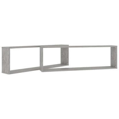 Wandschappen Kubus Spaanplaat Betongrijs 2 100 x 15 x 30 cm