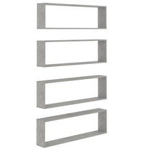 Wandschappen Kubus Spaanplaat Betongrijs 4 100 x 15 x 30 cm