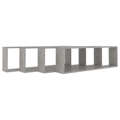 Wandschappen Kubus Spaanplaat Betongrijs 4 100 x 15 x 30 cm