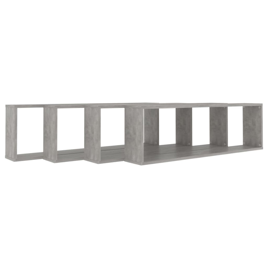 Wandschappen Kubus Spaanplaat Betongrijs 4 100 x 15 x 30 cm