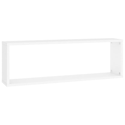 Wandschappen Kubus 80X15X6,5 Cm Spaanplaat Wit 2 80 x 15 x 26.5 cm