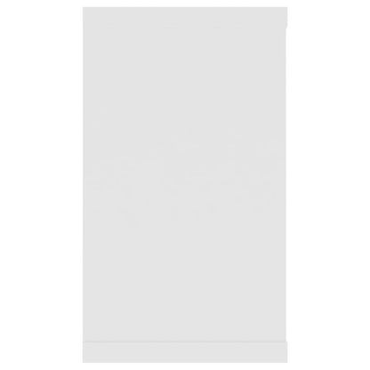 Wandschappen Kubus 80X15X6,5 Cm Spaanplaat Wit 2 80 x 15 x 26.5 cm