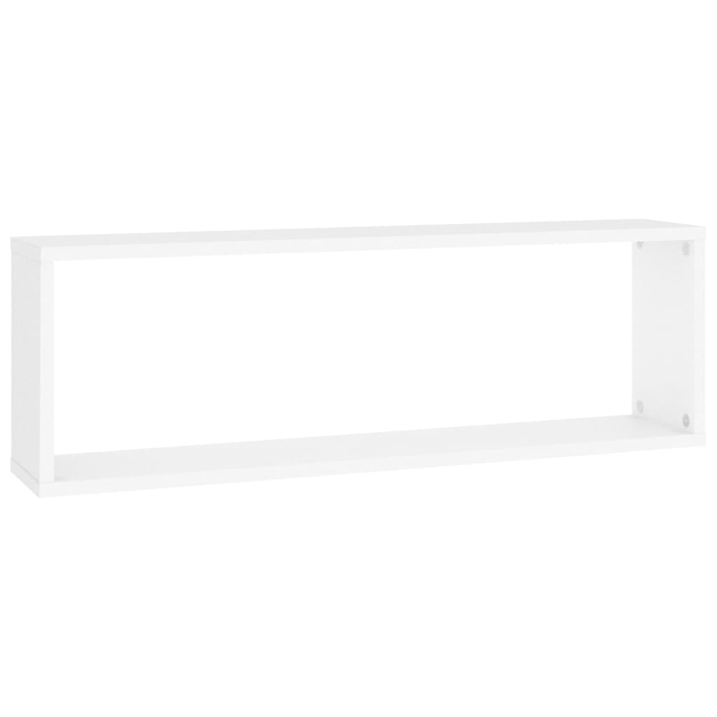 Wandschappen Kubus 80X15X26,5 Cm Spaanplaat Wit 4 80 x 15 x 26.5 cm