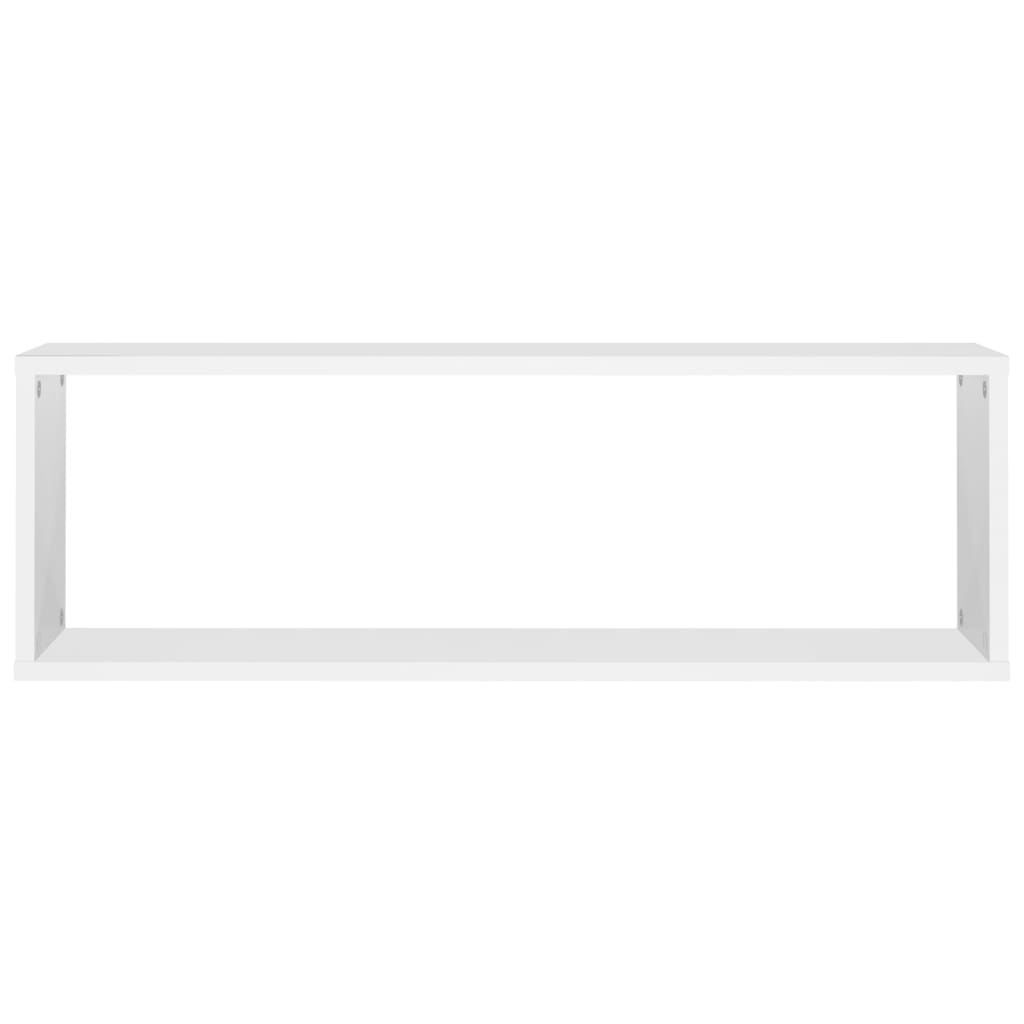 Wandschappen Kubus 80X15X26,5 Cm Spaanplaat Wit 4 80 x 15 x 26.5 cm