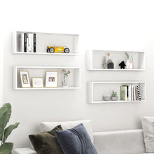 Wandschappen Kubus 80X15X26,5 Cm Spaanplaat Wit 4 80 x 15 x 26.5 cm