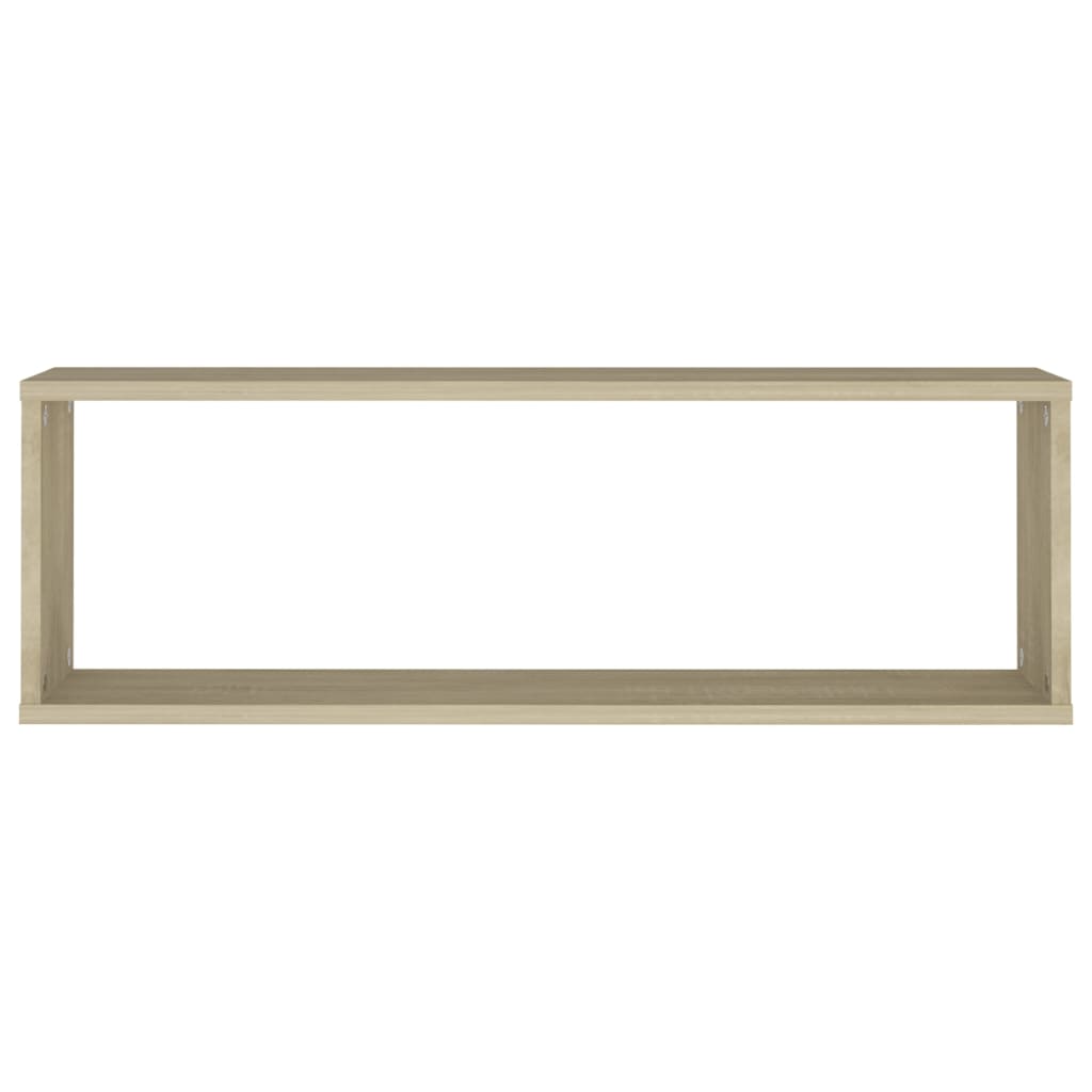 Wandschappen Kubus 80X15X6,5 Cm Spaanplaat Sonoma Eiken 2 80 x 15 x 26.5 cm