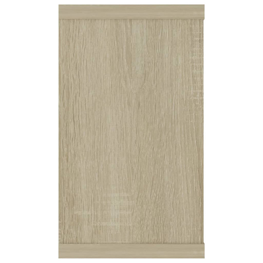 Wandschappen Kubus 80X15X6,5 Cm Spaanplaat Sonoma Eiken 2 80 x 15 x 26.5 cm