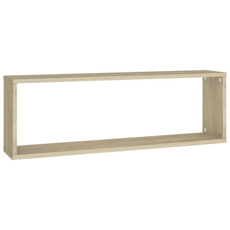 Wandschappen Kubus 80X15X26,5 Cm Spaanplaat Sonoma Eiken 4 80 x 15 x 26.5 cm