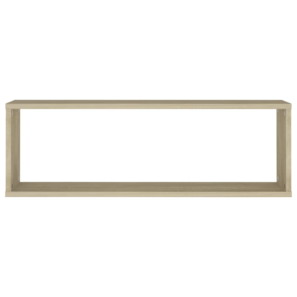 Wandschappen Kubus 80X15X26,5 Cm Spaanplaat Sonoma Eiken 4 80 x 15 x 26.5 cm