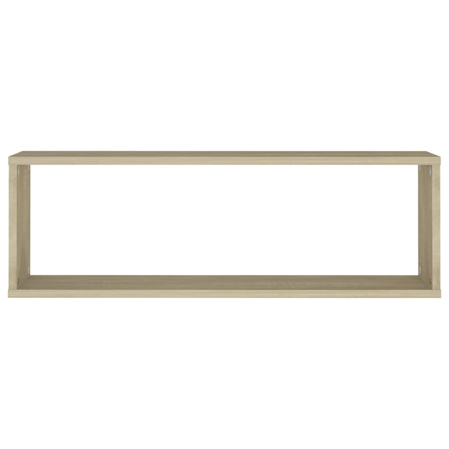 Wandschappen Kubus 80X15X26,5 Cm Spaanplaat Sonoma Eiken 4 80 x 15 x 26.5 cm