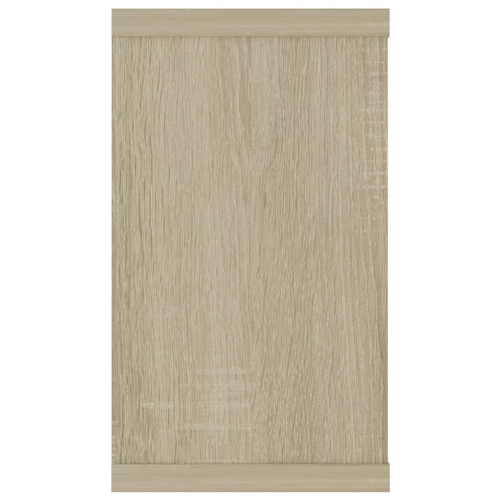Wandschappen Kubus 80X15X26,5 Cm Spaanplaat Sonoma Eiken 4 80 x 15 x 26.5 cm