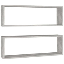 Wandschappen Kubus 80X15X6,5 Cm Spaanplaat Betongrijs 2 80 x 15 x 26.5 cm