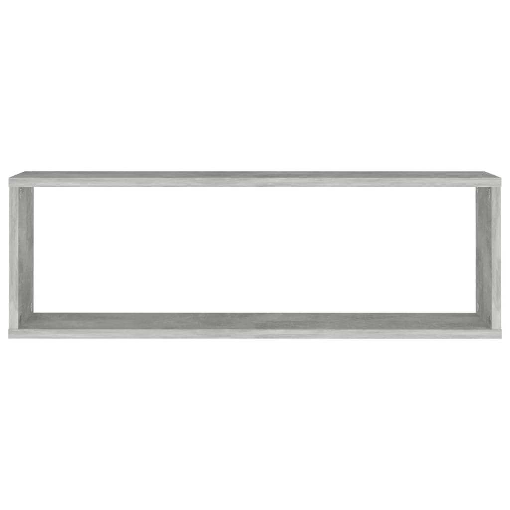 Wandschappen Kubus 80X15X6,5 Cm Spaanplaat Betongrijs 2 80 x 15 x 26.5 cm