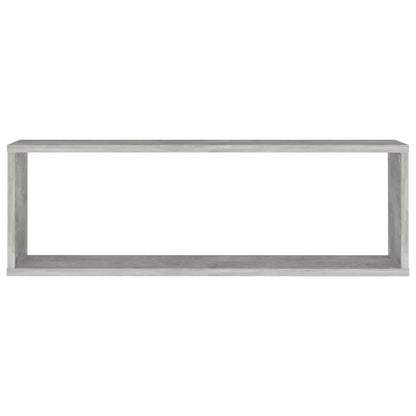 Wandschappen Kubus 80X15X6,5 Cm Spaanplaat Betongrijs 2 80 x 15 x 26.5 cm