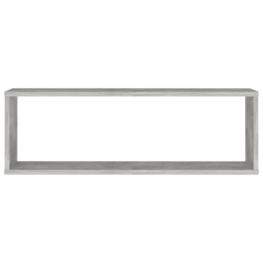 Wandschappen Kubus 80X15X6,5 Cm Spaanplaat Betongrijs 2 80 x 15 x 26.5 cm