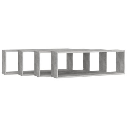 Wandschappen Kubus 80X15X26,5 Cm Spaanplaat Betongrijs 4 80 x 15 x 26.5 cm