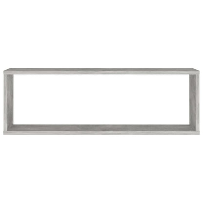 Wandschappen Kubus 80X15X26,5 Cm Spaanplaat Betongrijs 4 80 x 15 x 26.5 cm