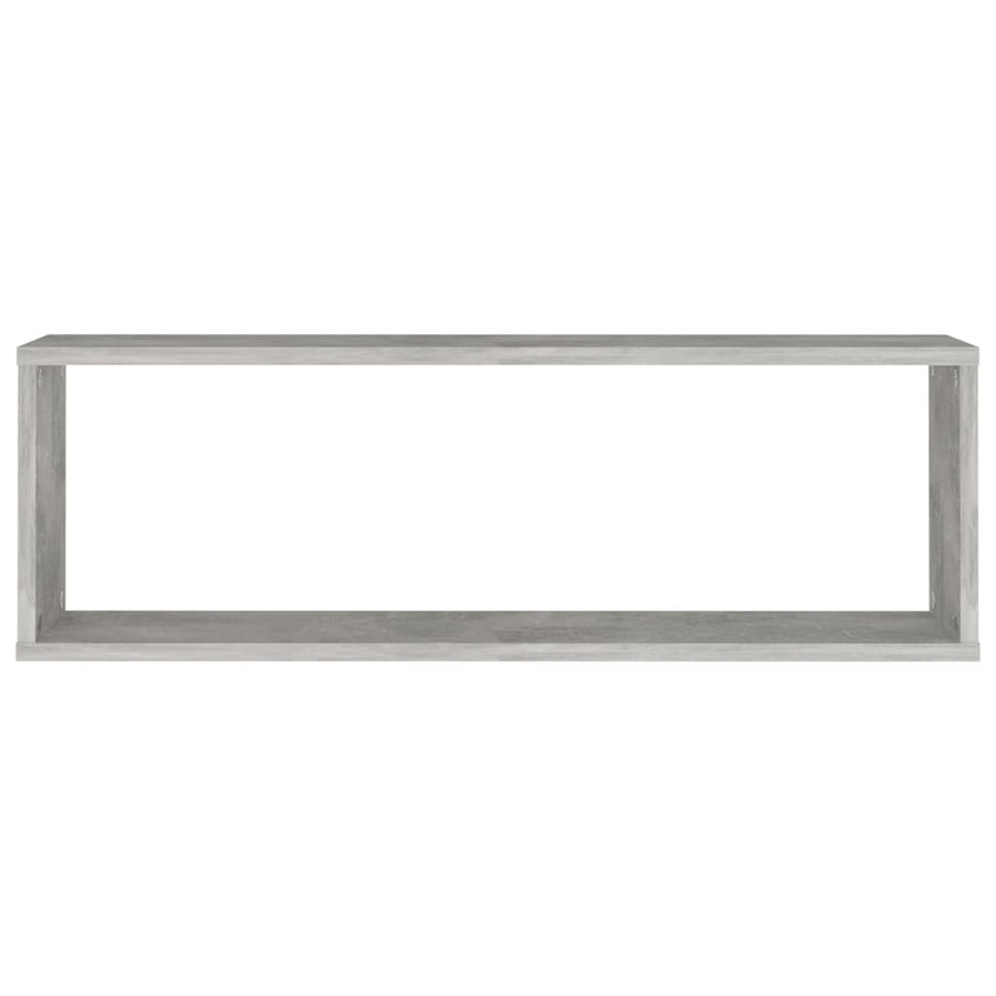 Wandschappen Kubus 80X15X26,5 Cm Spaanplaat Betongrijs 4 80 x 15 x 26.5 cm