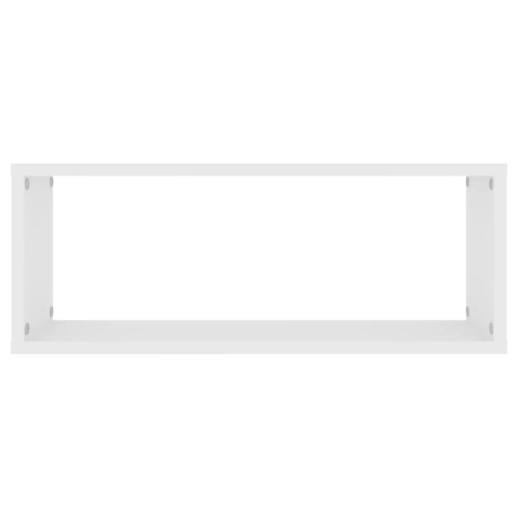 Wandschappen kubus 2 st 60x15x23 cm spaanplaat wit 2 60 x 15 x 23 cm