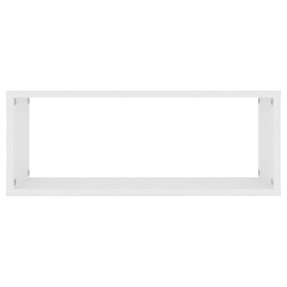 Wandschappen kubus 4 st 60x15x23 cm spaanplaat wit 4 60 x 15 x 23 cm