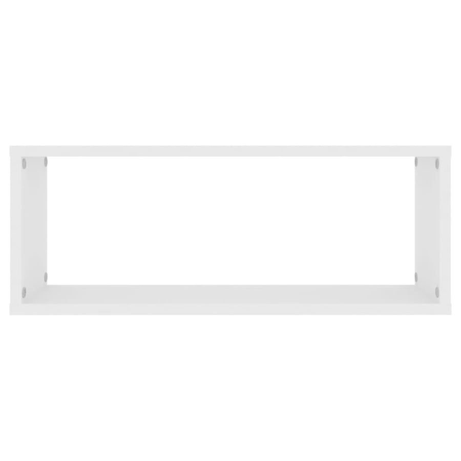 Wandschappen kubus 4 st 60x15x23 cm spaanplaat wit 4 60 x 15 x 23 cm