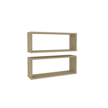 Wandschappen Kubus Spaanplaat Sonoma Eiken 2 60 x 15 x 23 cm