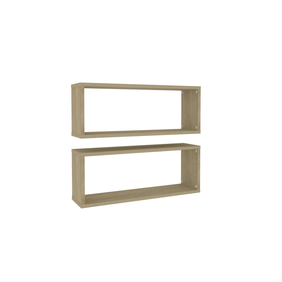 Wandschappen Kubus Spaanplaat Sonoma Eiken 2 60 x 15 x 23 cm