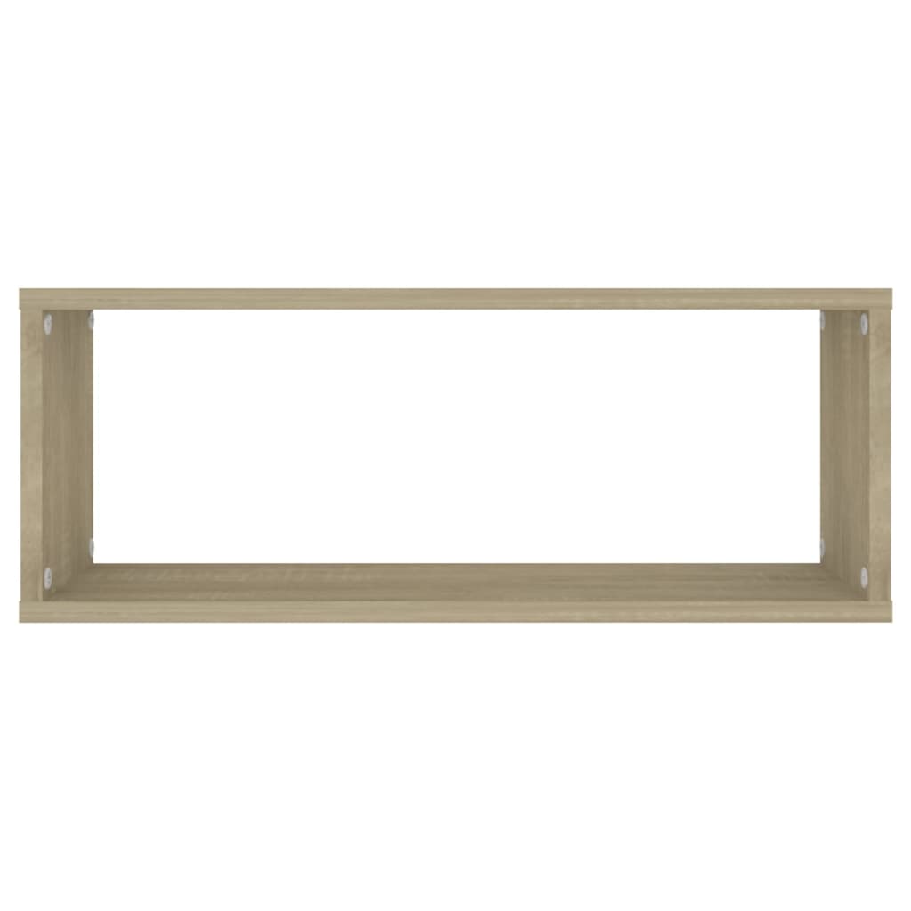 Wandschappen Kubus Spaanplaat Sonoma Eiken 2 60 x 15 x 23 cm