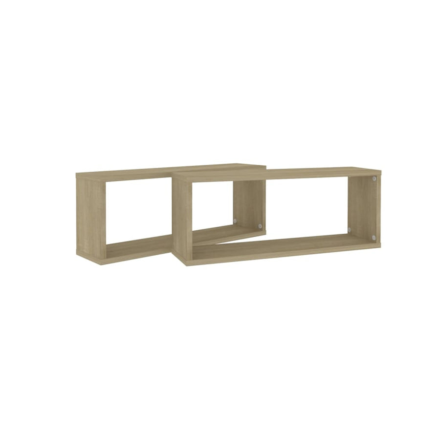 Wandschappen Kubus Spaanplaat Sonoma Eiken 2 60 x 15 x 23 cm