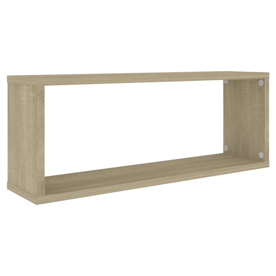 Wandschappen Kubus Spaanplaat Sonoma Eiken 4 60 x 15 x 23 cm