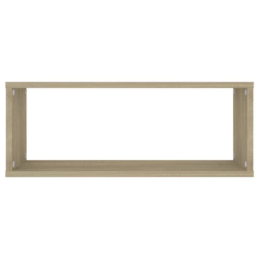 Wandschappen Kubus Spaanplaat Sonoma Eiken 4 60 x 15 x 23 cm