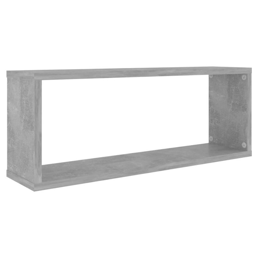 Wandschappen Kubus Spaanplaat Betongrijs 2 60 x 15 x 23 cm
