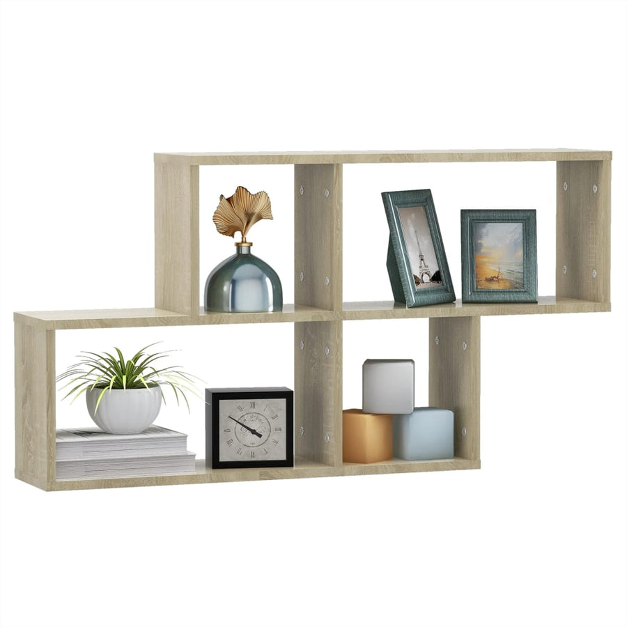 Wandschap 100x18x53 cm spaanplaat sonoma eikenkleurig Sonoma eiken