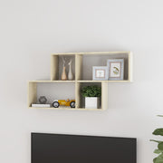 Wandschap 100x18x53 cm spaanplaat sonoma eiken