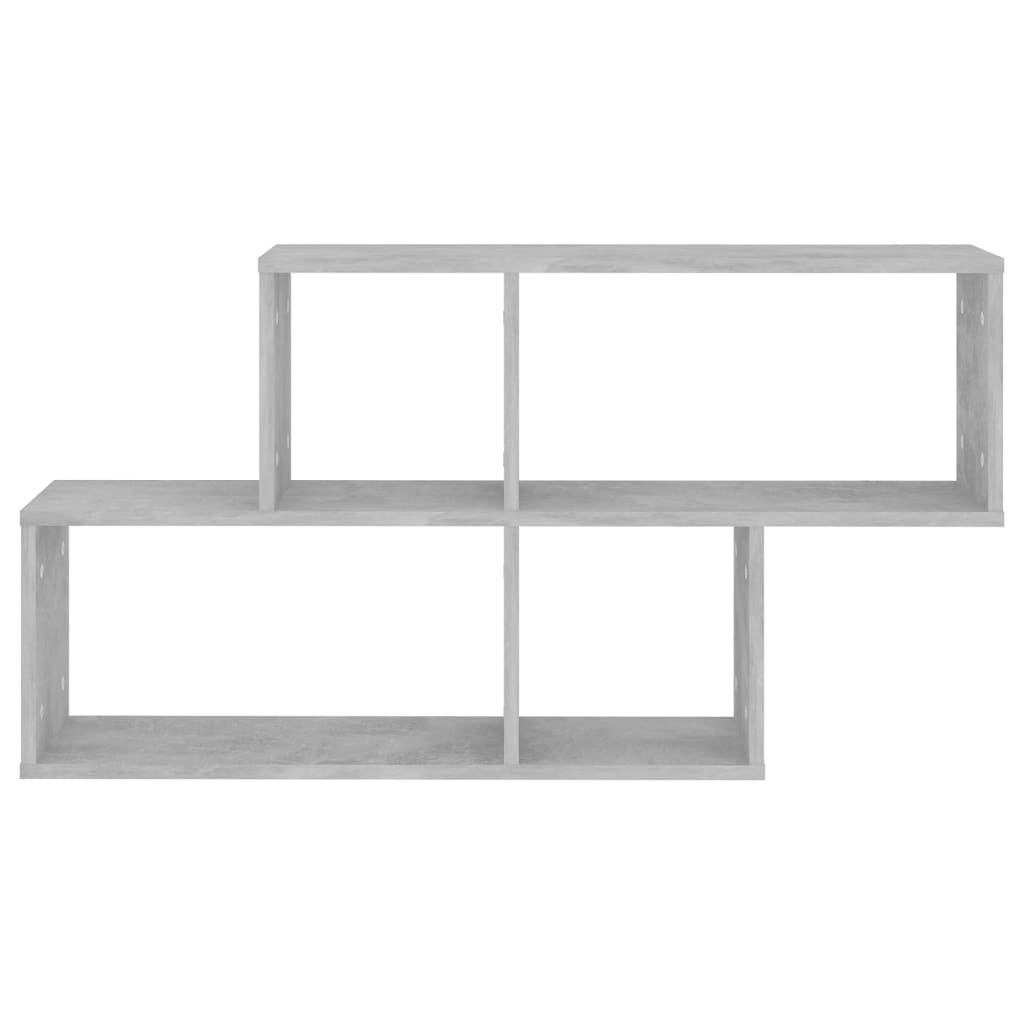 Wandschap 100X18X53 Cm Spaanplaat Betongrijs