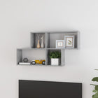 Wandschap 100x18x53 cm spaanplaat betongrijs
