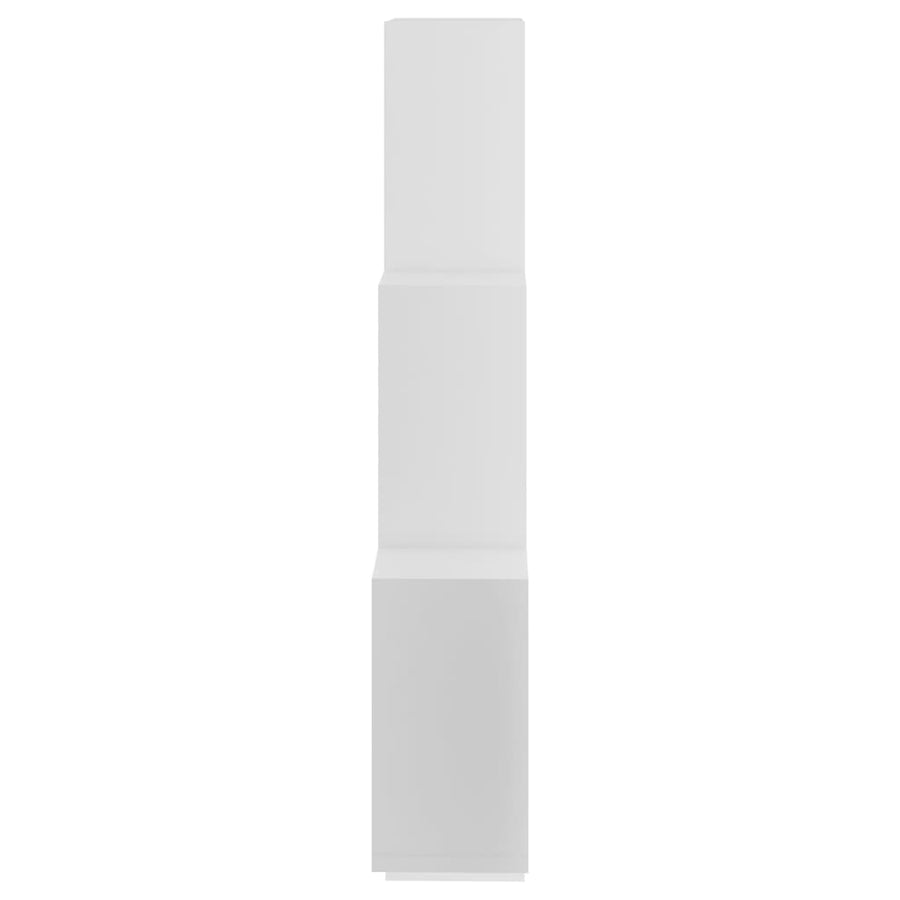 Wandschap Kubus 78X5X93 Cm Bewerkt Hout Wit