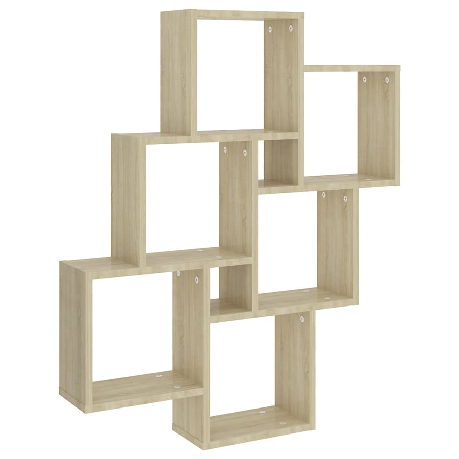 Wandschap Kubus 78X5X93 Cm Spaanplaat Sonoma eiken