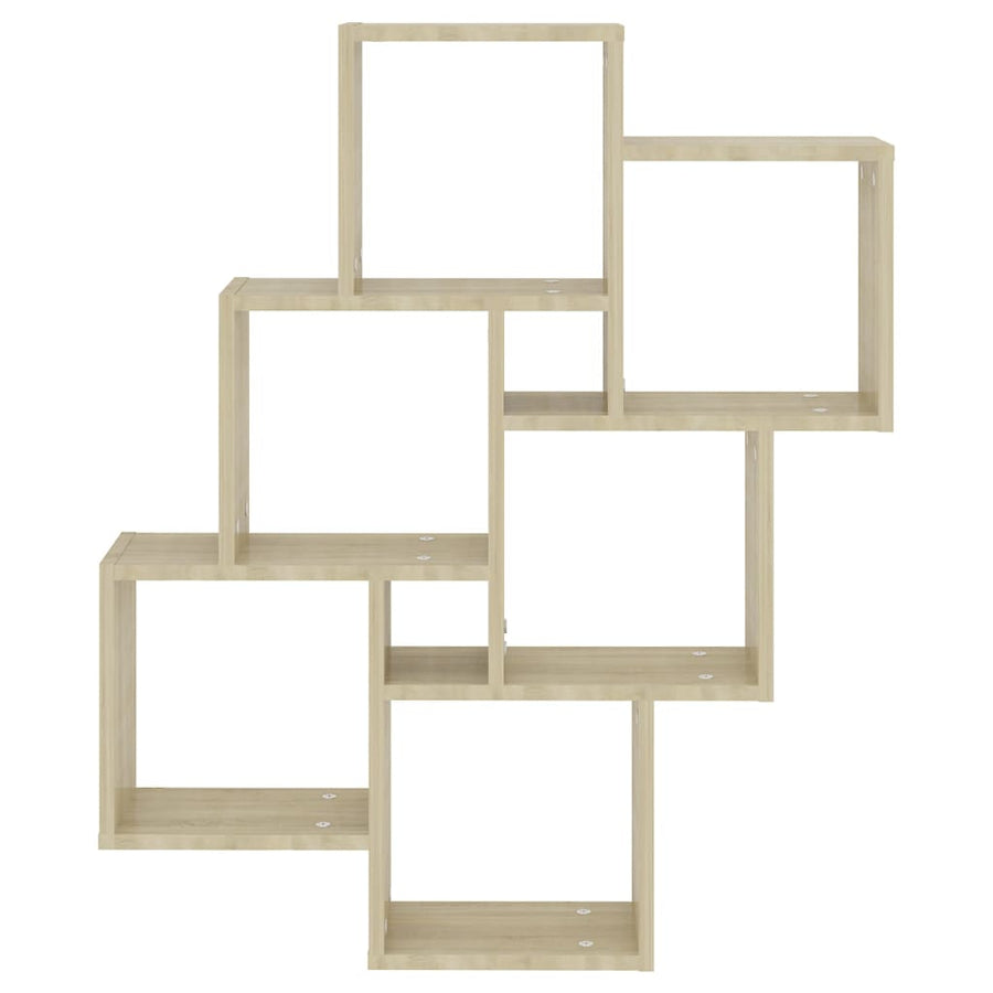 Wandschap Kubus 78X5X93 Cm Spaanplaat Sonoma eiken
