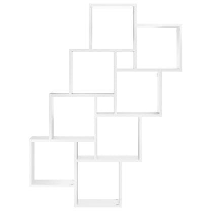 Wandschap Kubus 90X5X9 Cm Spaanplaat Wit