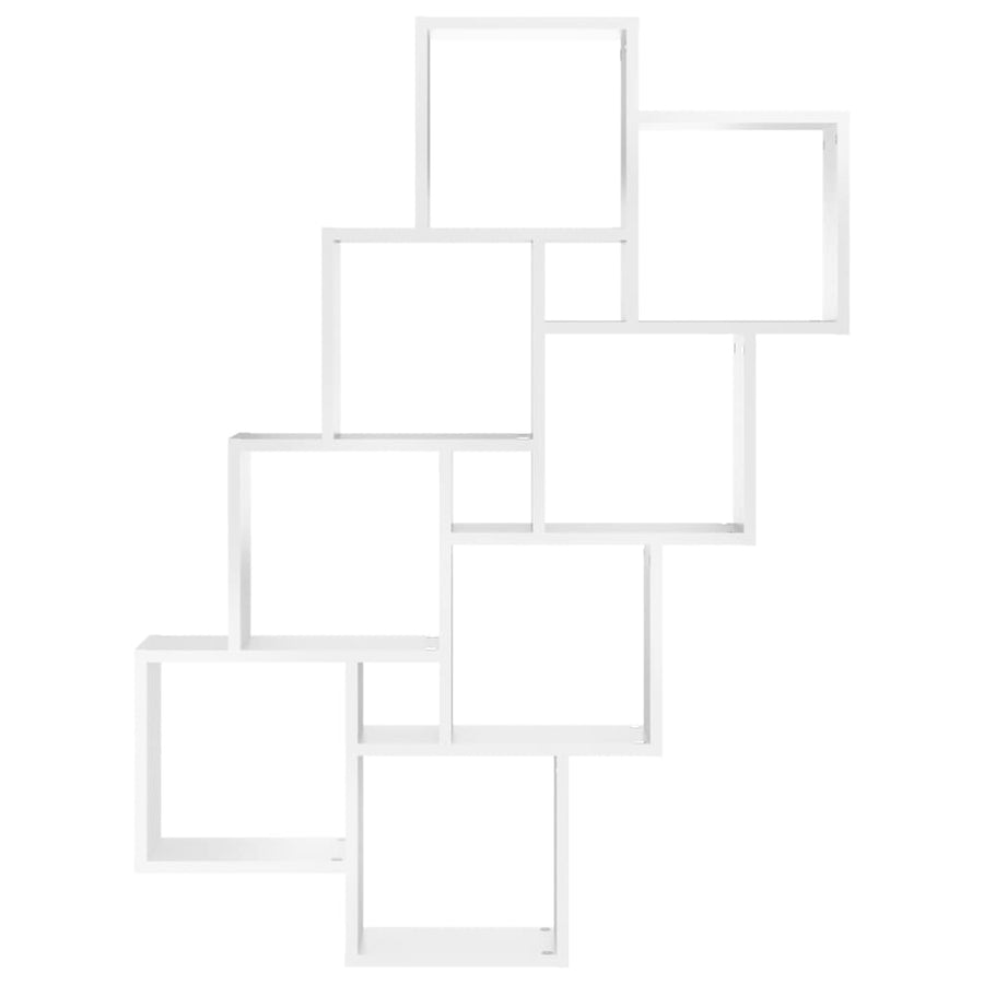 Wandschap Kubus 90X5X9 Cm Spaanplaat Wit