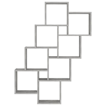 Wandschap Kubus 90X5X9 Cm Spaanplaat Betongrijs