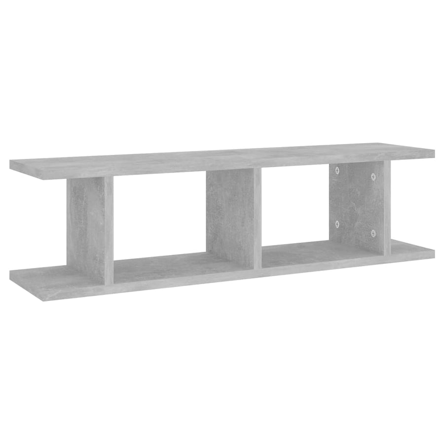 Wandschappen 2 St 75X18X20 Cm Bewerkt Hout Betongrijs 75 x 18 x 20 cm