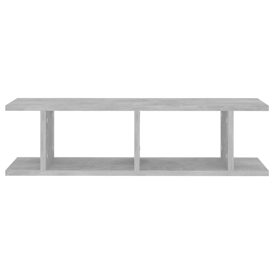 Wandschappen 2 St 75X18X20 Cm Bewerkt Hout Betongrijs 75 x 18 x 20 cm