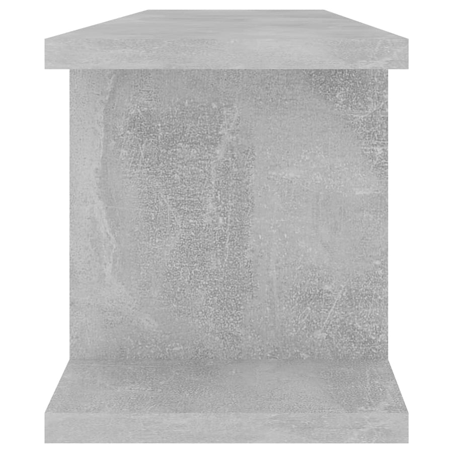 Wandschappen 2 St 75X18X20 Cm Bewerkt Hout Betongrijs 75 x 18 x 20 cm
