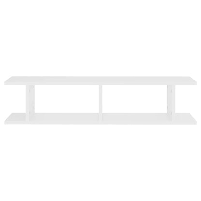 Wandschappen 2 St 90X18X20 Cm Spaanplaat Wit 90 x 18 x 20 cm