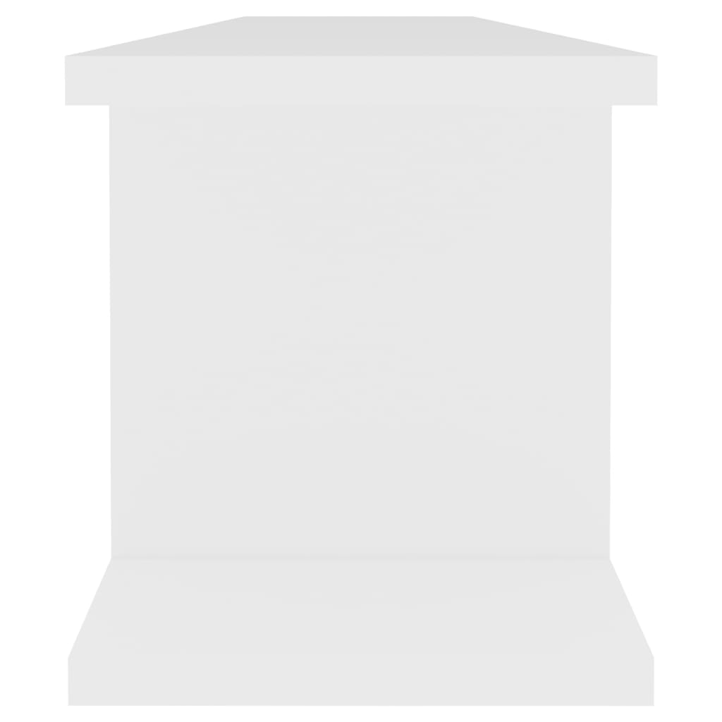 Wandschappen 2 St 90X18X20 Cm Spaanplaat Wit 90 x 18 x 20 cm