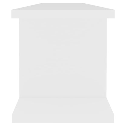 Wandschappen 2 St 90X18X20 Cm Spaanplaat Wit 90 x 18 x 20 cm