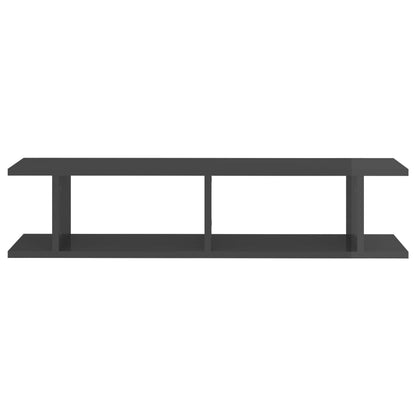 Wandschappen Spaanplaat 90 x 18 x 20 cm Hoogglans grijs